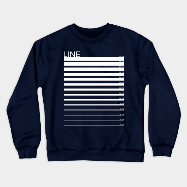 Line Crewneck Sweatshirt by ganola